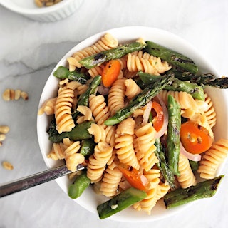 Charred Asparagus Pasta Salad