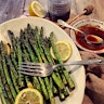 Harissa and Honey Marinated Asparagus