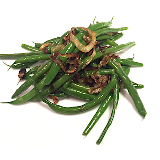Green beans with shallots