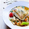 Sea Bass with Cannellini Bean Stew