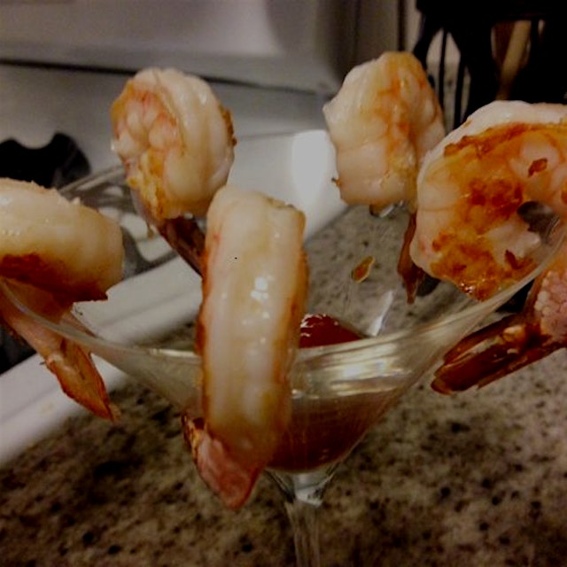 Friday night shrimp cocktail.