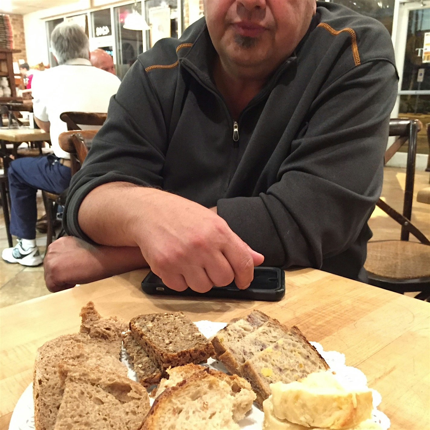 Master baker Lionel Vatinet of La Farm Bakery and a tasting plate he prepared for us. We were dis...