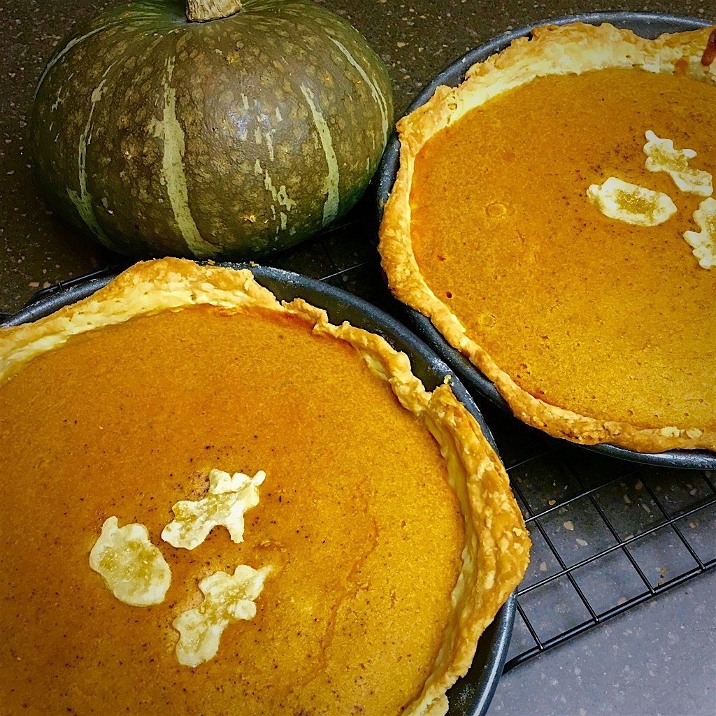 Kabocha is supposed to be better for pumpkin pie as I read in an article. I wanted to see for mys...