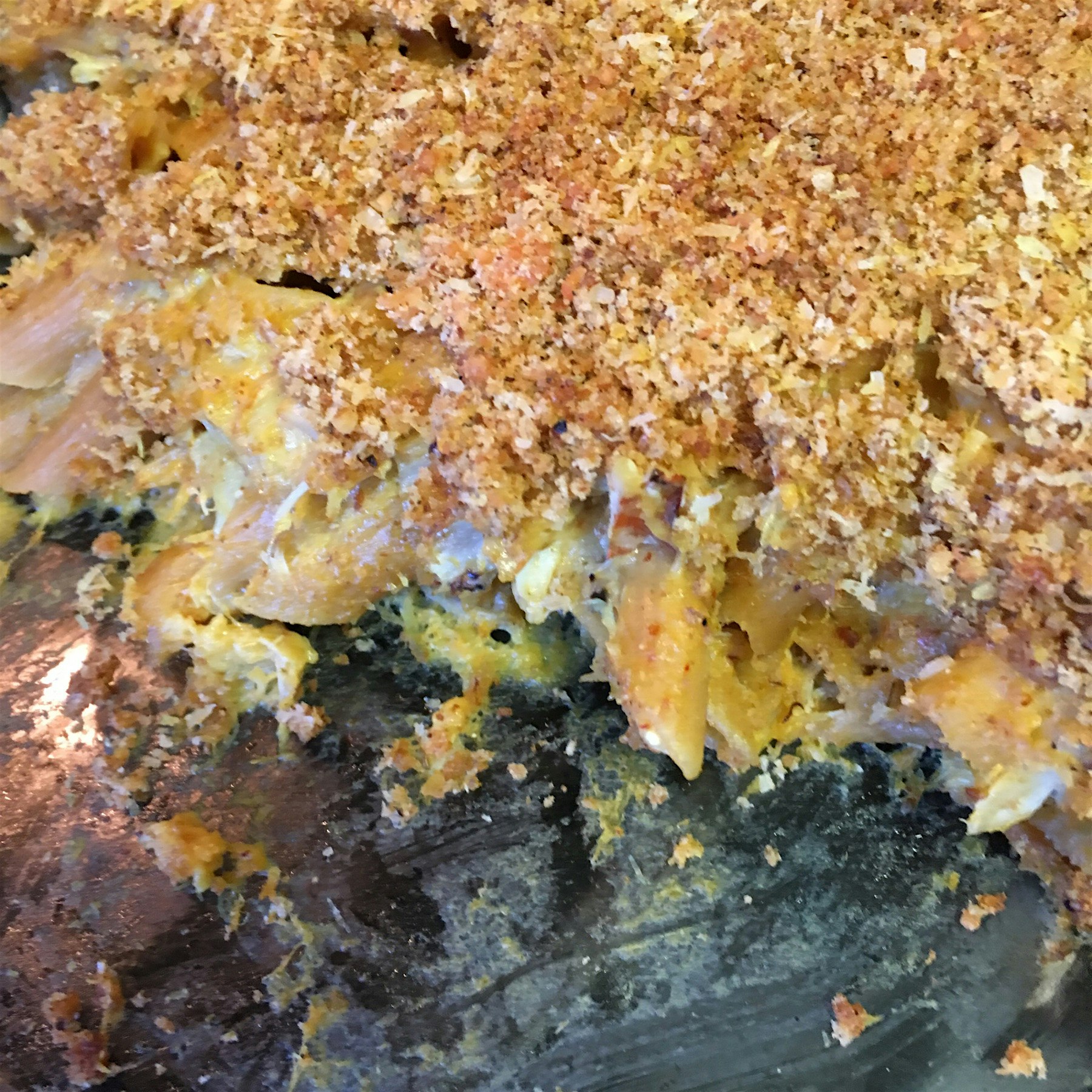 Red curry crab macaroni and cheese 