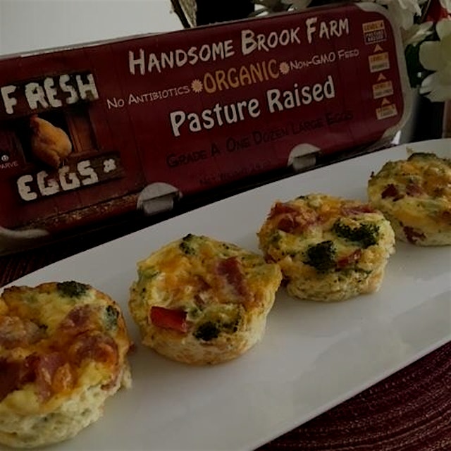 Turkey Bacon Cheddar Mini-Quiche recipe and a chance to WIN FREE EGGS FOR A MONTH! Sign up for ou...
