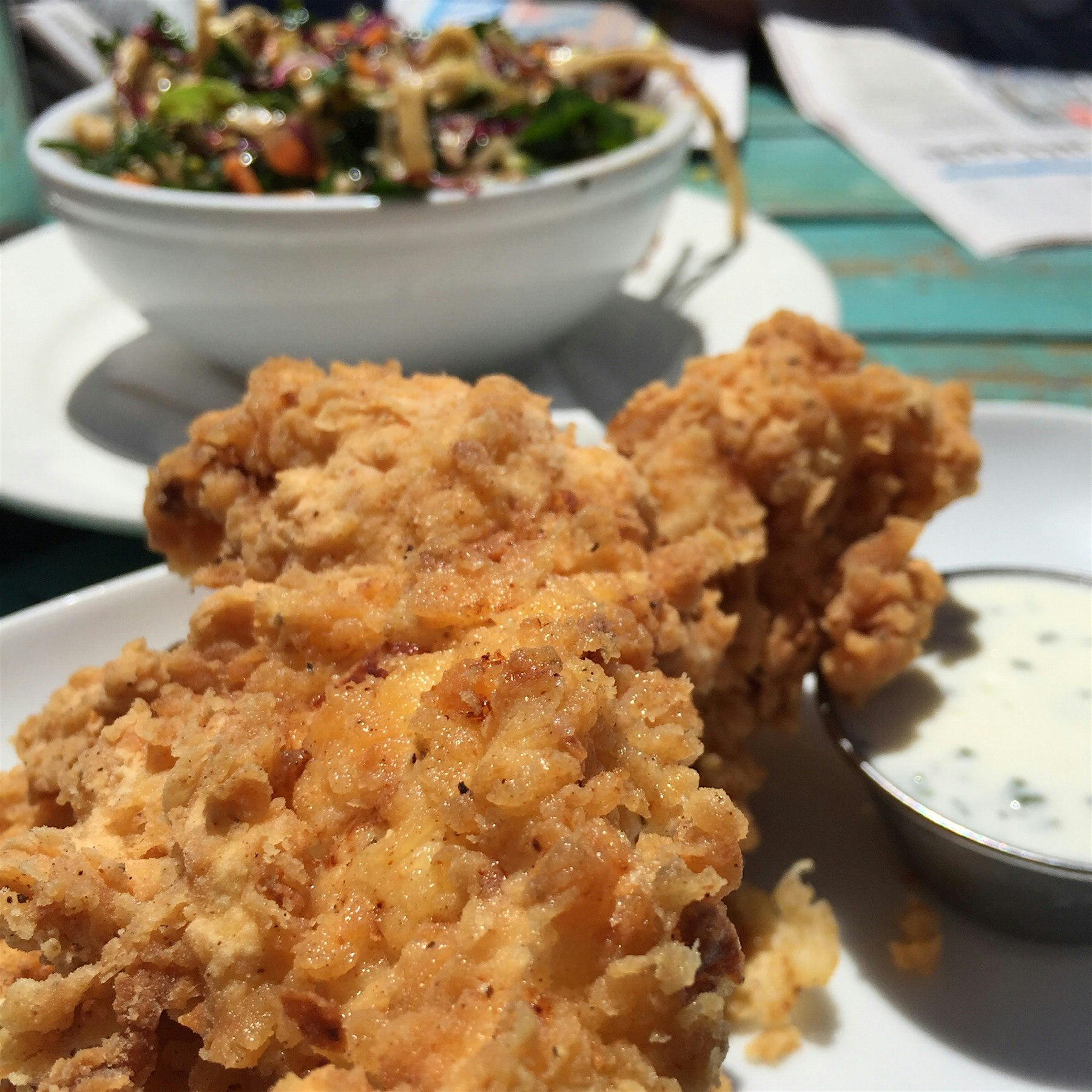 Fried chicken, NZ style. 