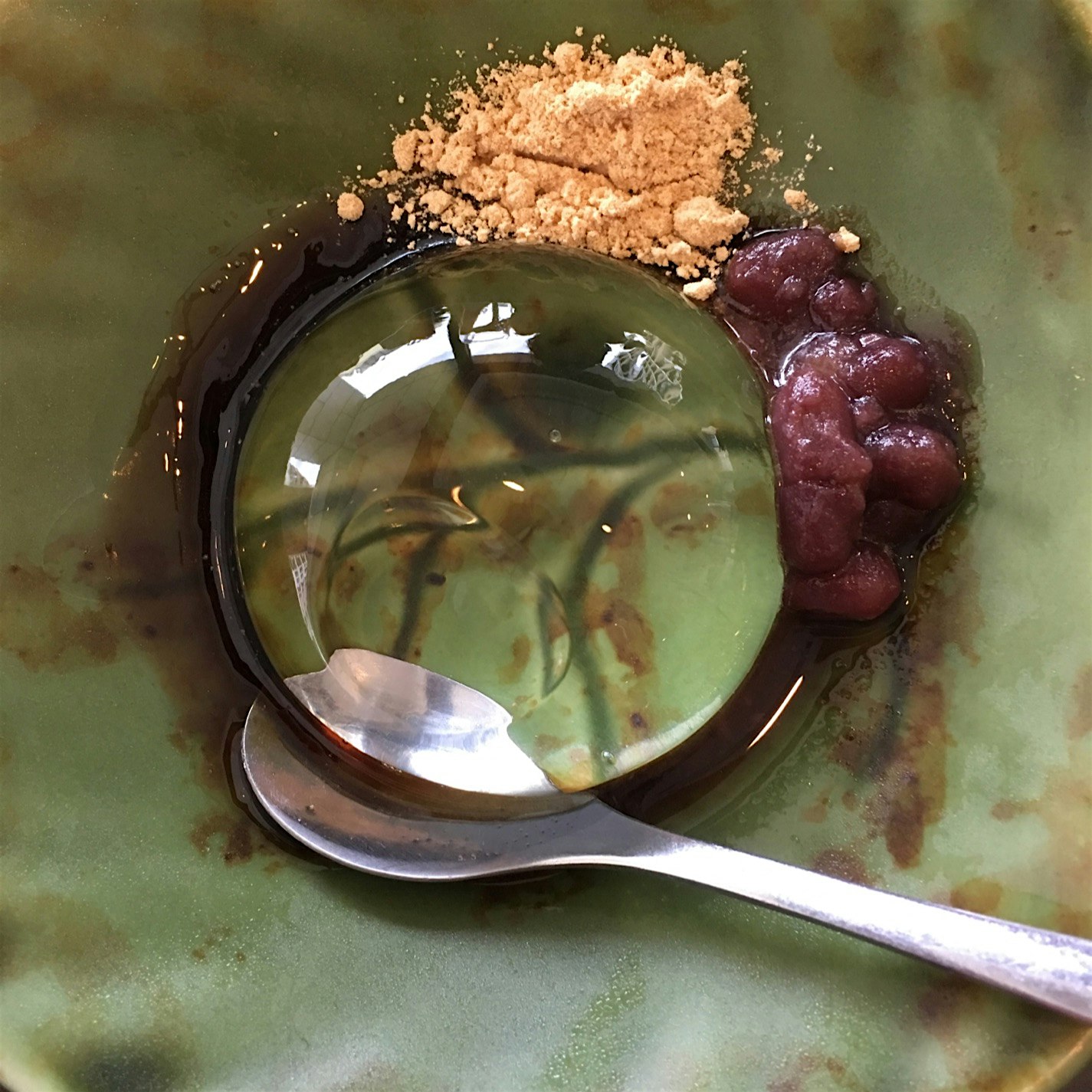 Water jelly dessert // 水信玄餅 