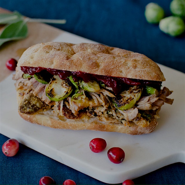 This sandwich may be going away tomorrow, but you can replicate it with all the Thanksgiving left...