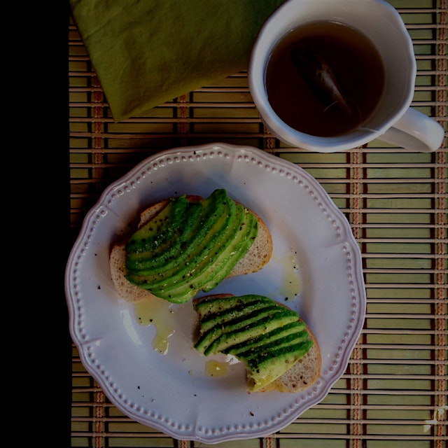 No better breakfast than this! Avos from my neighbor's tree. 
