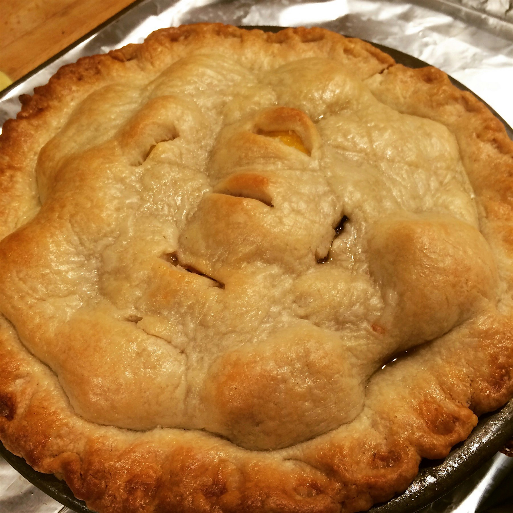 Blueberry Mango old immigrant new immigrant pie.