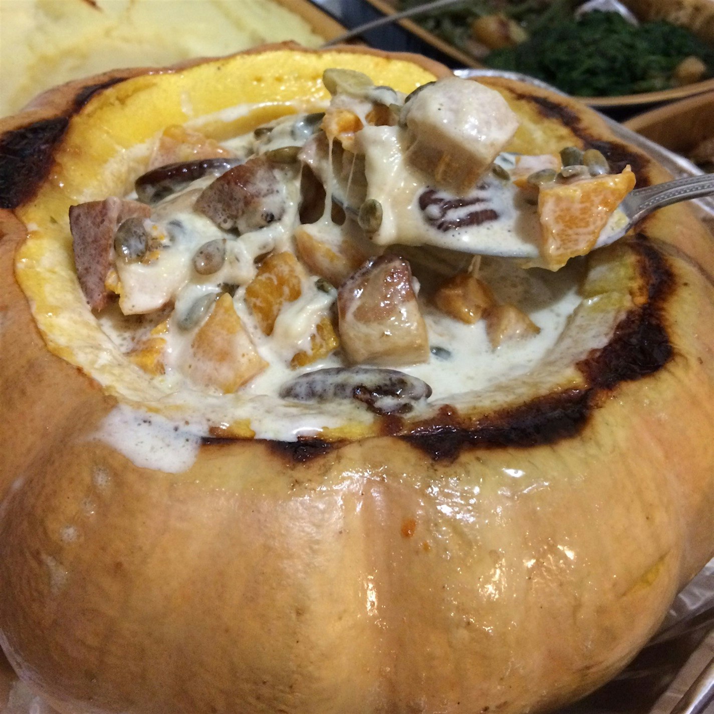 Stuffed! With Comte Cheese, Butternut squash, and croutons from day-old Baguette, that is. The re...