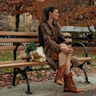 Chilling on the benches after a quick farmers market run. Beautiful autumn day!