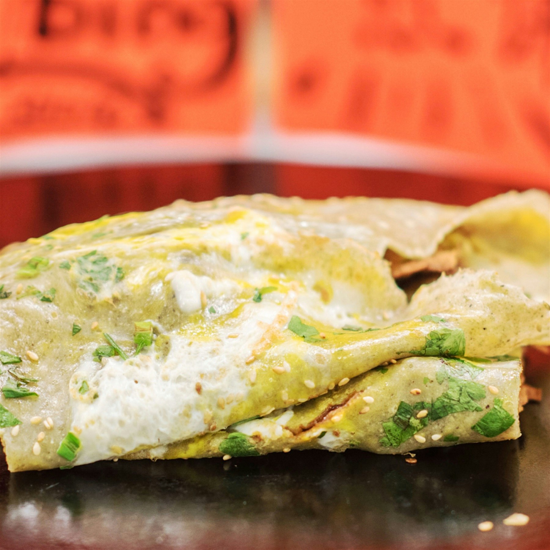 Jian bing at Junzi night lunch, 12/5. 