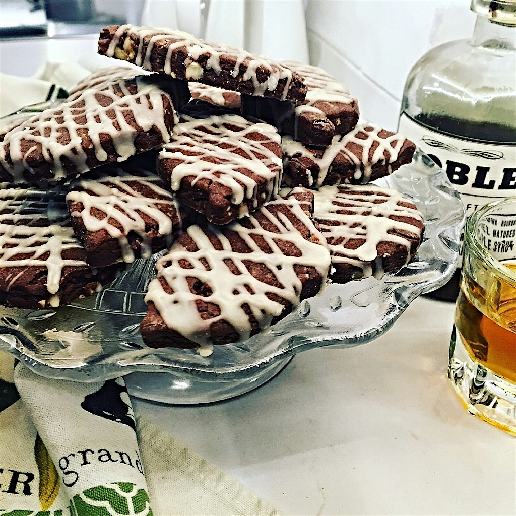 I loved the glaze, so I created a cookie to go with it 😜 Hazelnut Brownie Cookies with a Bourbon ...
