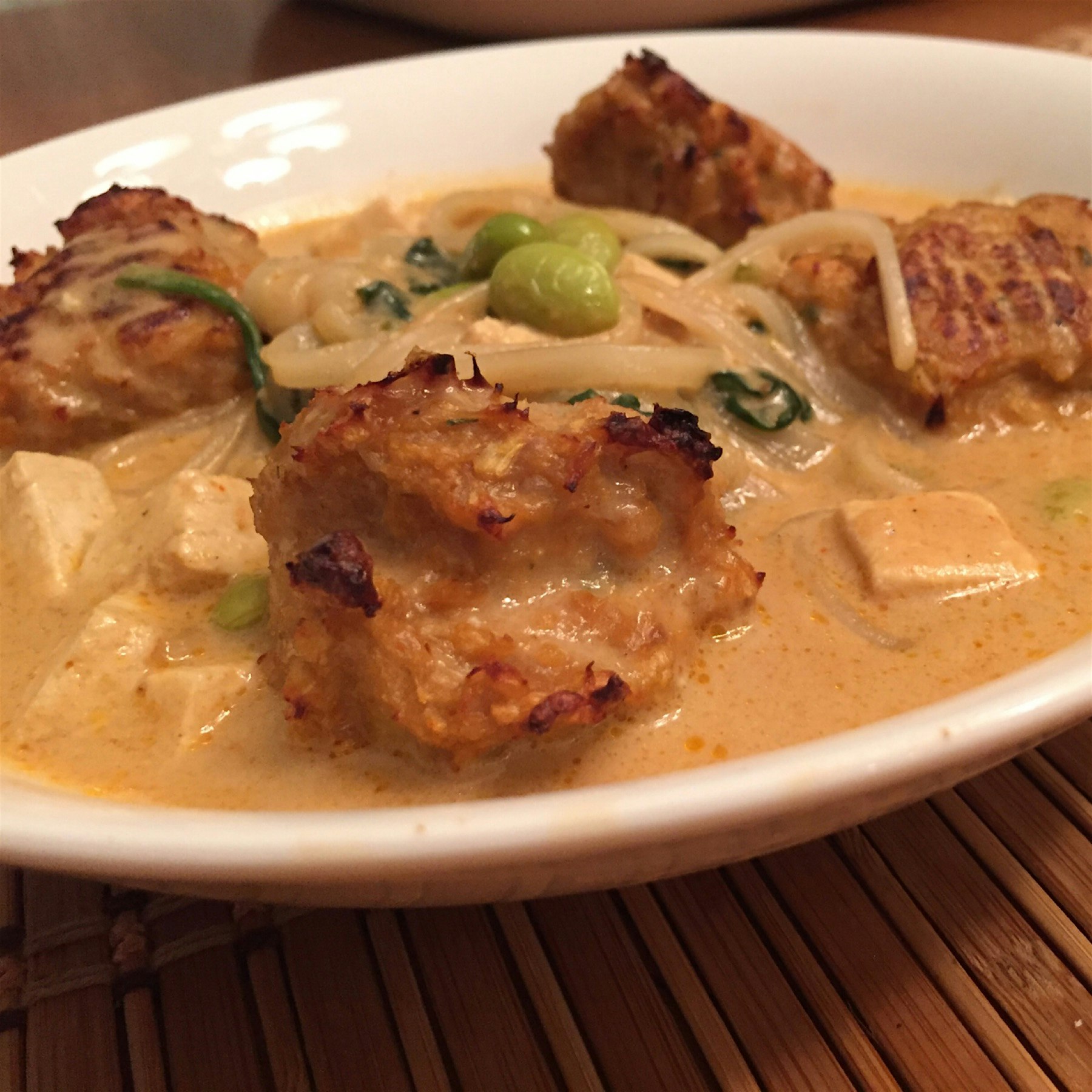 My newest creation that I've dubbed, "Thai Wedding Soup"