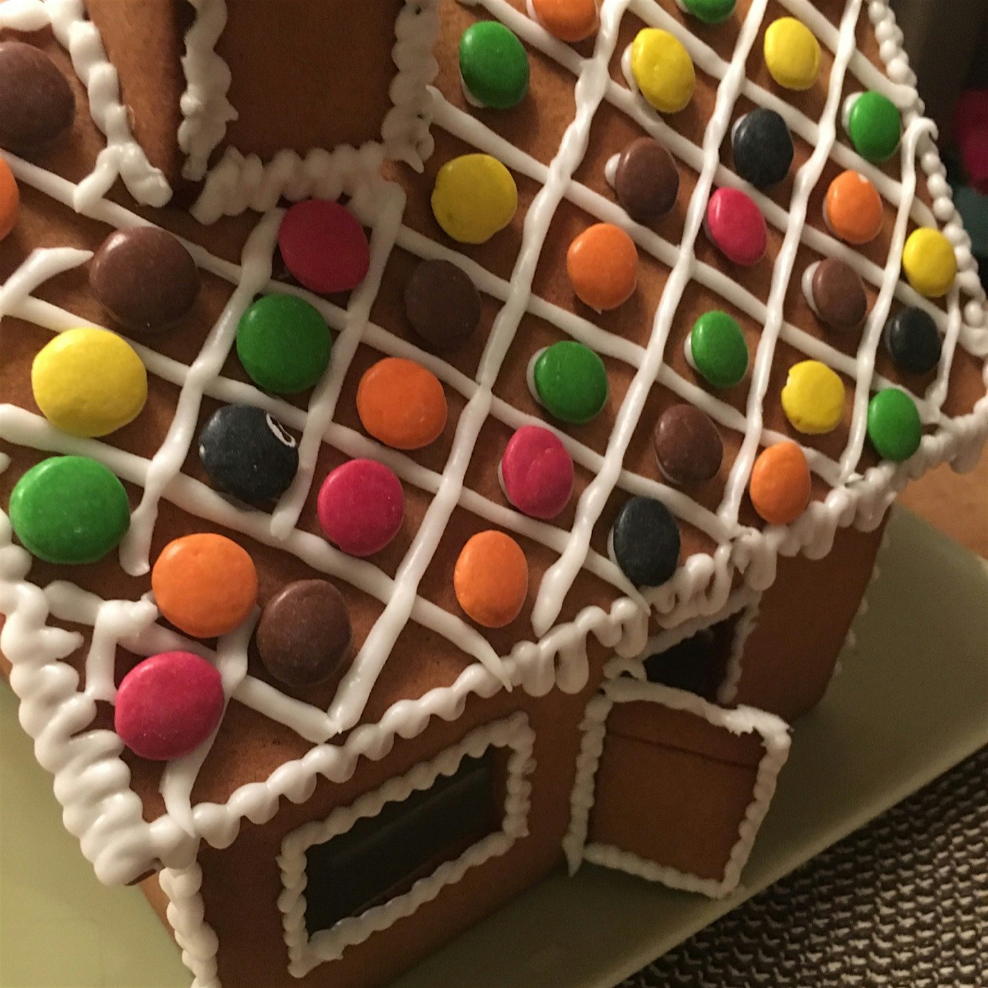 Gyngerbread house is getting build for Christmas! Purpledinner.com