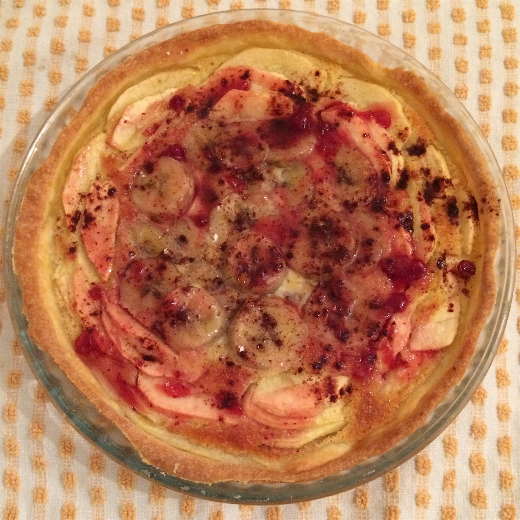 Apple and Banana Normand Tart 