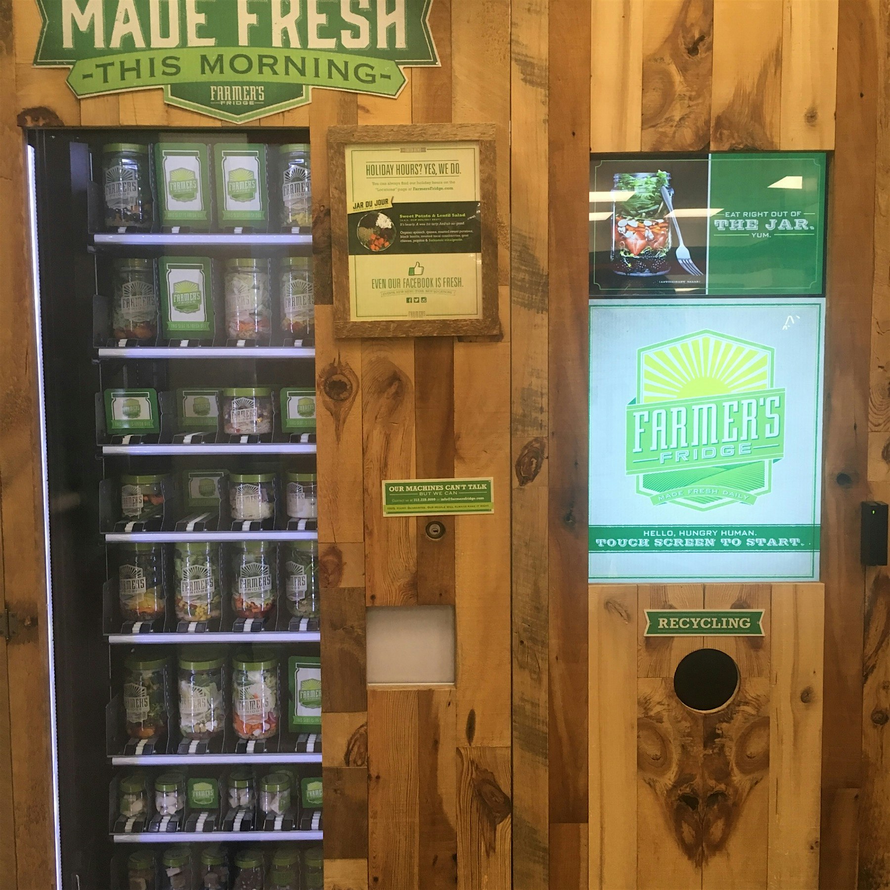 Impressed by what I found in a 7-11. Really. I've heard a lot about the Farmers Fridge salad vend...