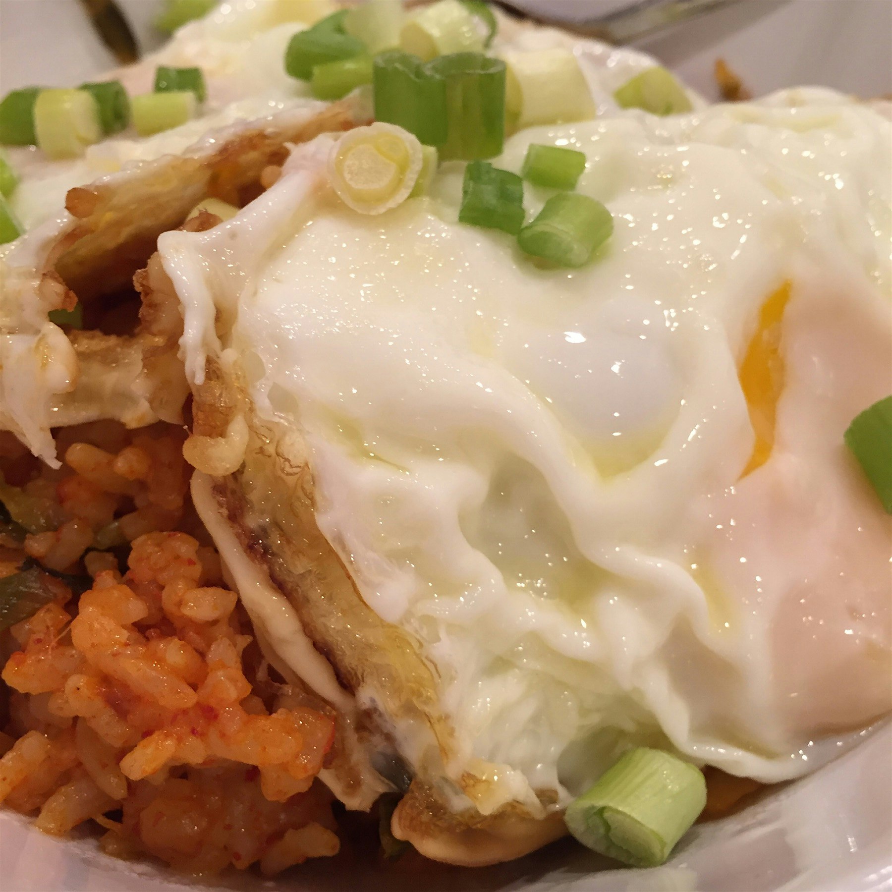Homemade kimchi fried rice always hits the spot!