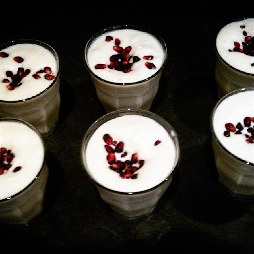 I love making this festive eggnog every year on Christmas Day! Made with coconut milk and bourbon...