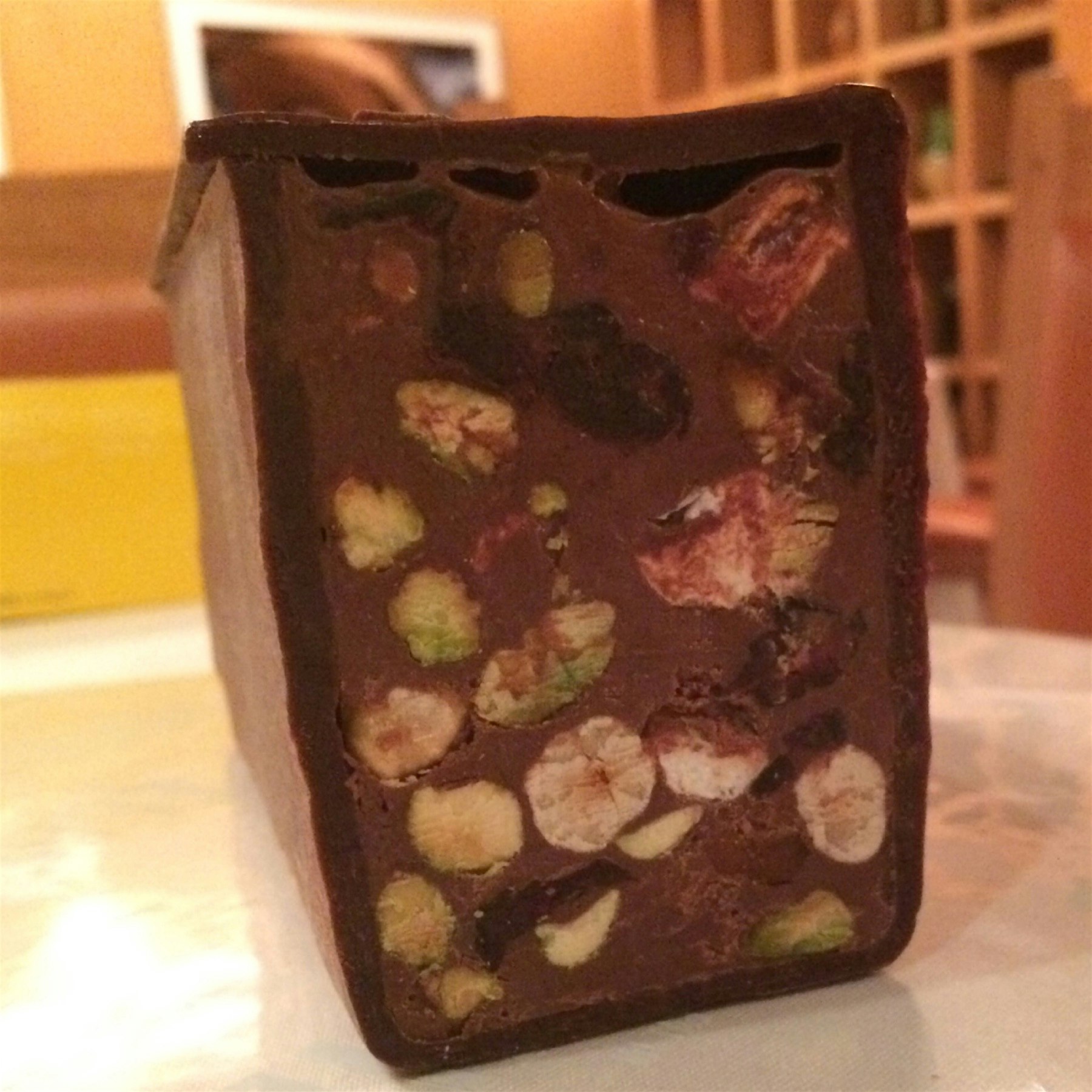 A very elusive "get" this holiday season. The pâté au chocolat is a trompe l'oeuil terrine, but i...