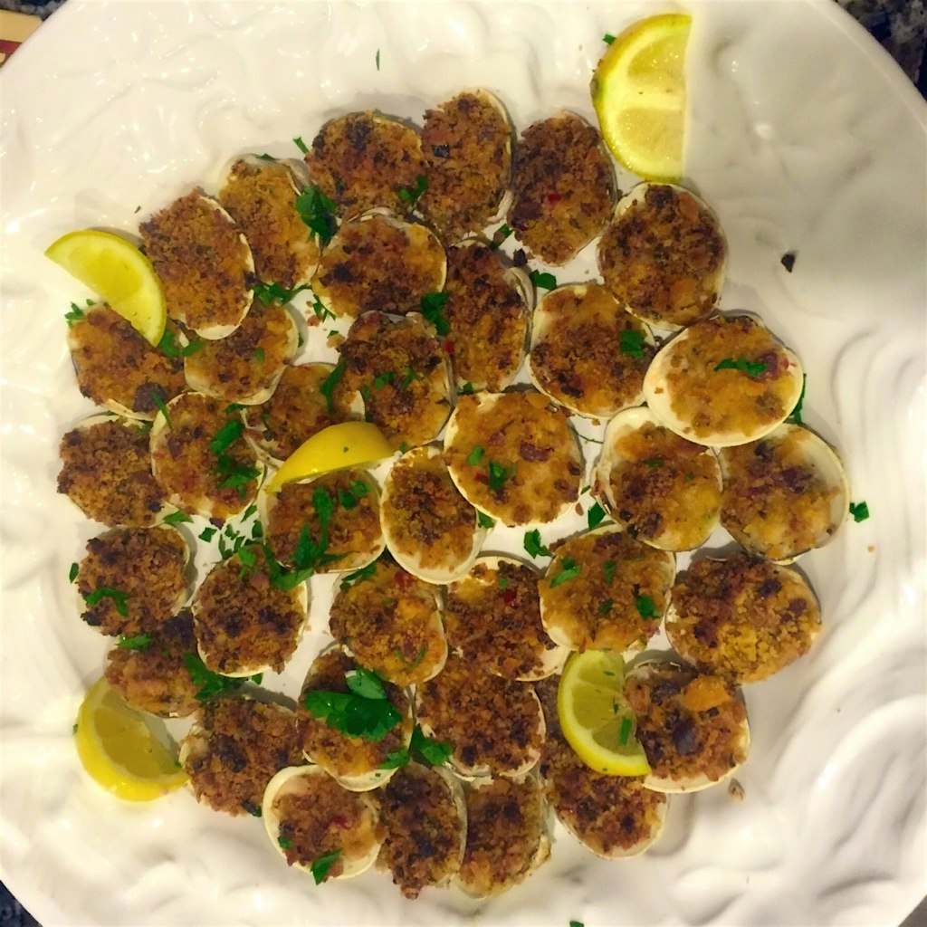 Michael's Christmas clams casino ❤️