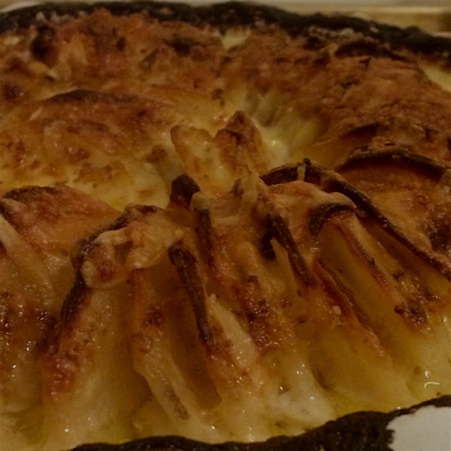 Brought this Hasselback-gratin hybrid to Christmas dinner. The recipe is a game changer from Kenj...