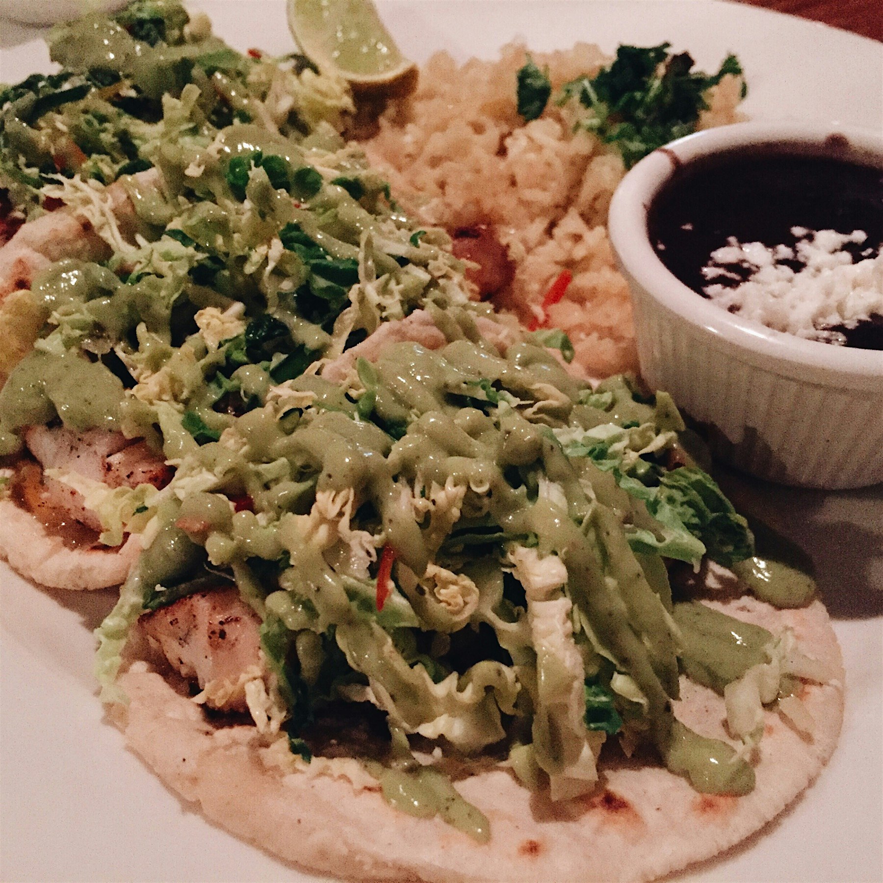 Grilled white fish tacos 🌮🌮