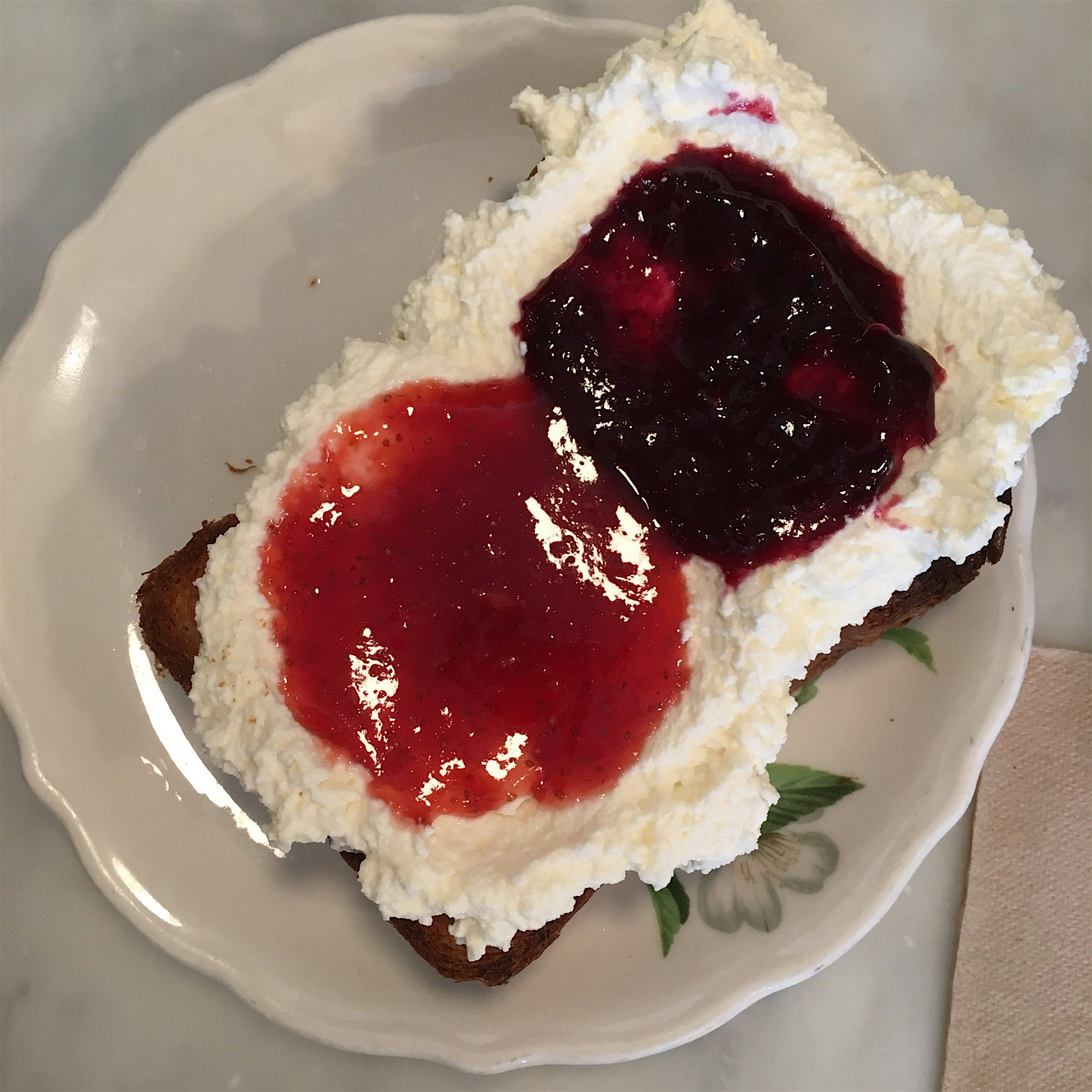 The famous ricotta brioche with jam from Sqirl. I could eat this every day.