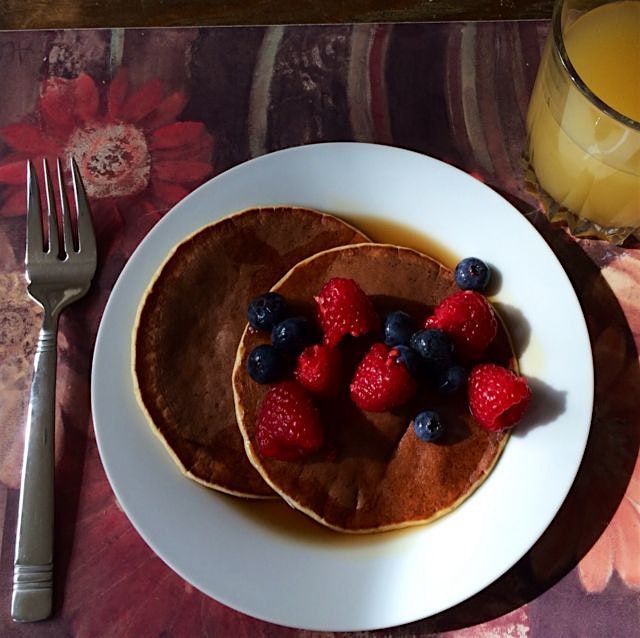 @MichaelHalle makes breakfast too. #pancakes