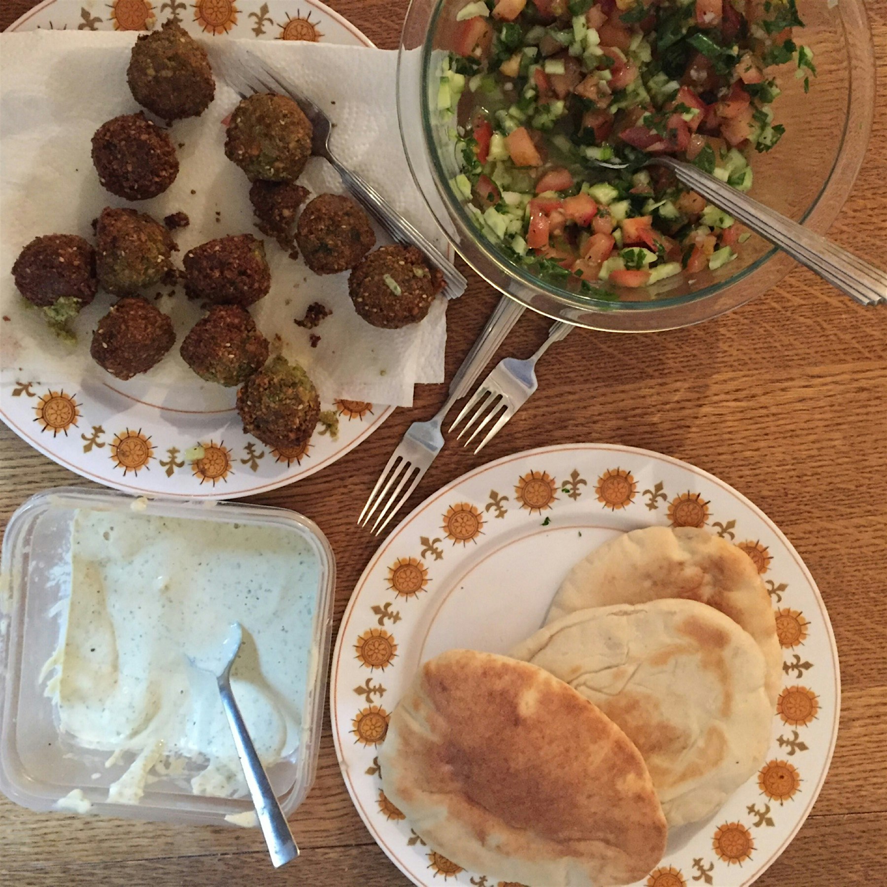 Home made falafel