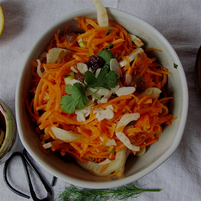 Carrot and Fennel Salad: Keep that healthy resolution deliciously-on the blog now!