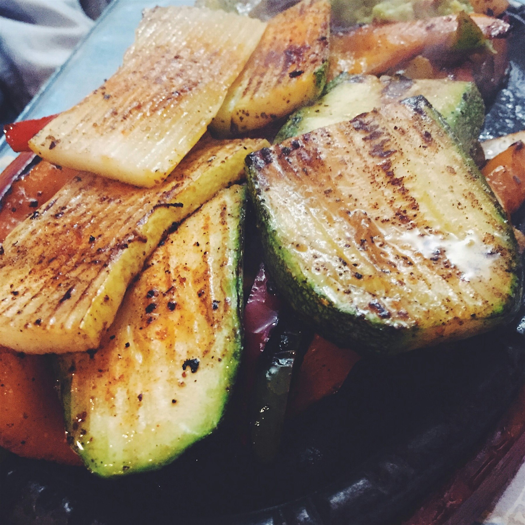 Steaming hot veggie fajitas 🔥🔥