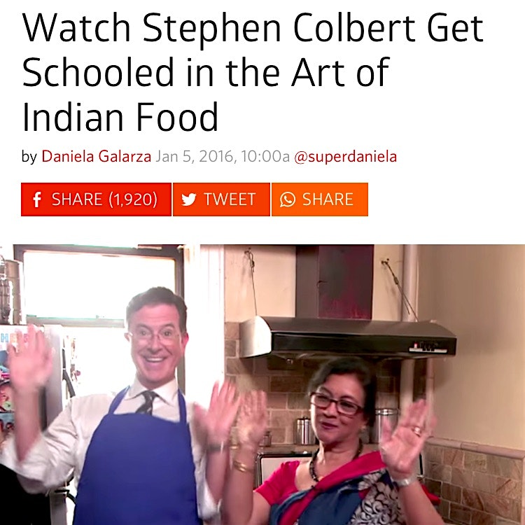 Congrats @leagueofkitchen on your debut on the Late Show with Stephen Colbert - raising awareness...
