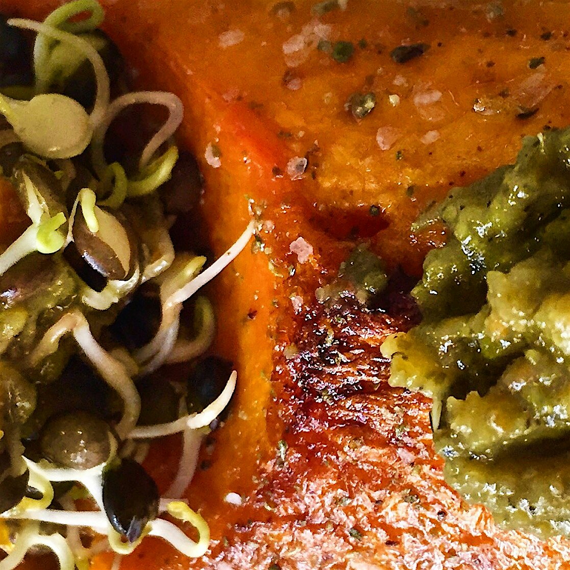 Sprouted and fermented lunch. 