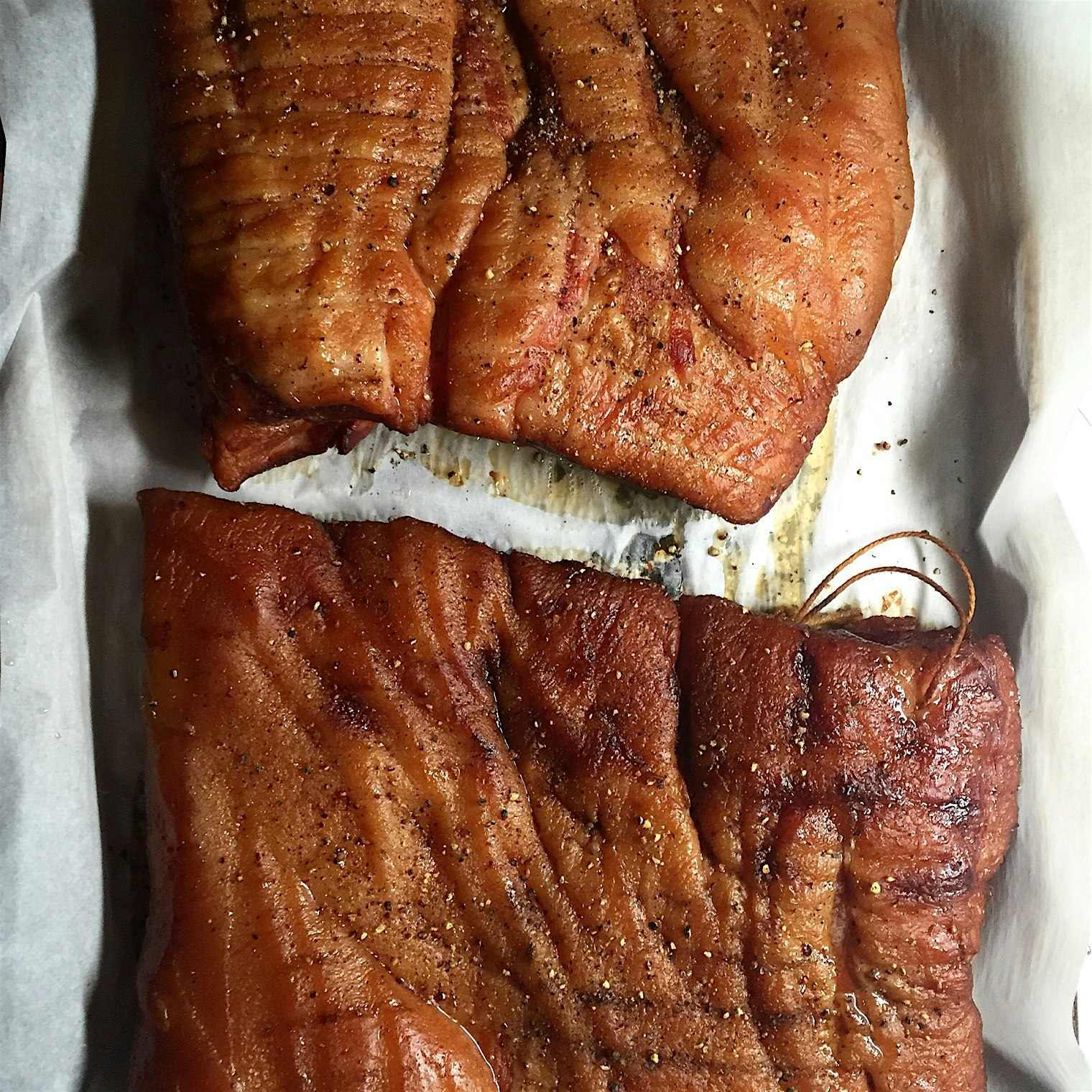 Fresh cured n smoked bacon. 