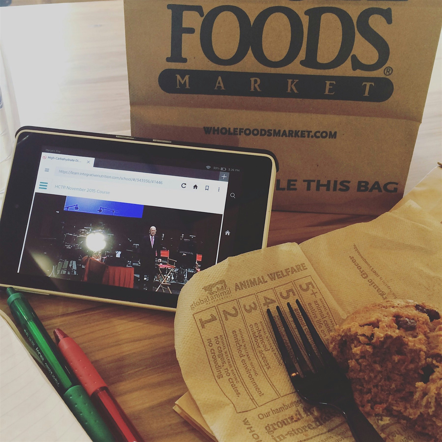 Nothing beats a Whole Food's Glorious Morning Biscuit and health classes on a cold afternoon #hea...