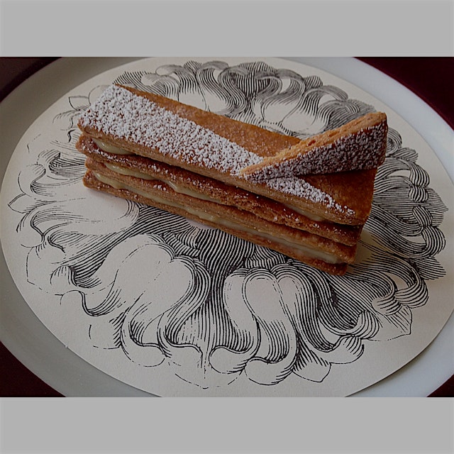 Gonna love that homemade pastry- Apricot Napoleon 