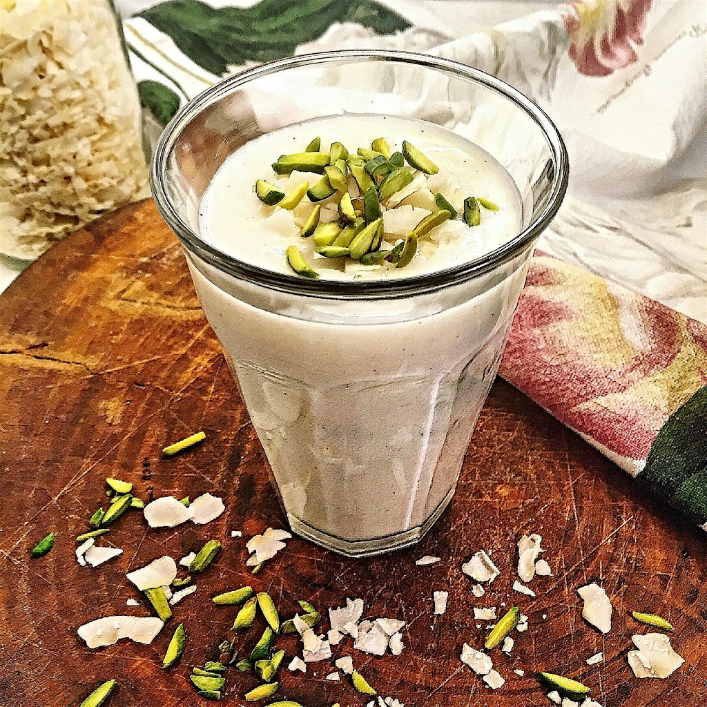 I made my first Sahlab or Sachlav today. Creamy milk is heated with vanilla paste and coconut sug...