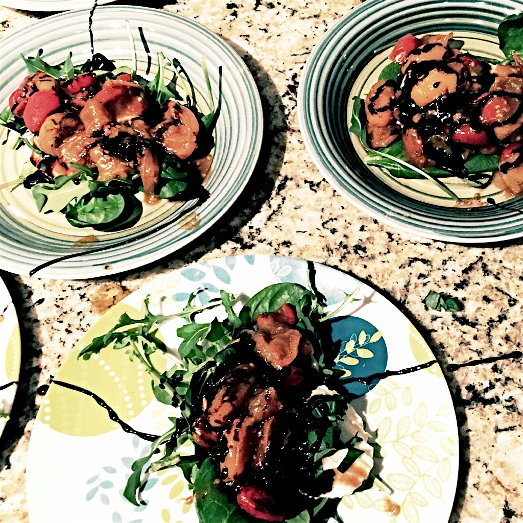 Balsamic Reduced Stewed Tomatoes for a delightful Caprese.... 