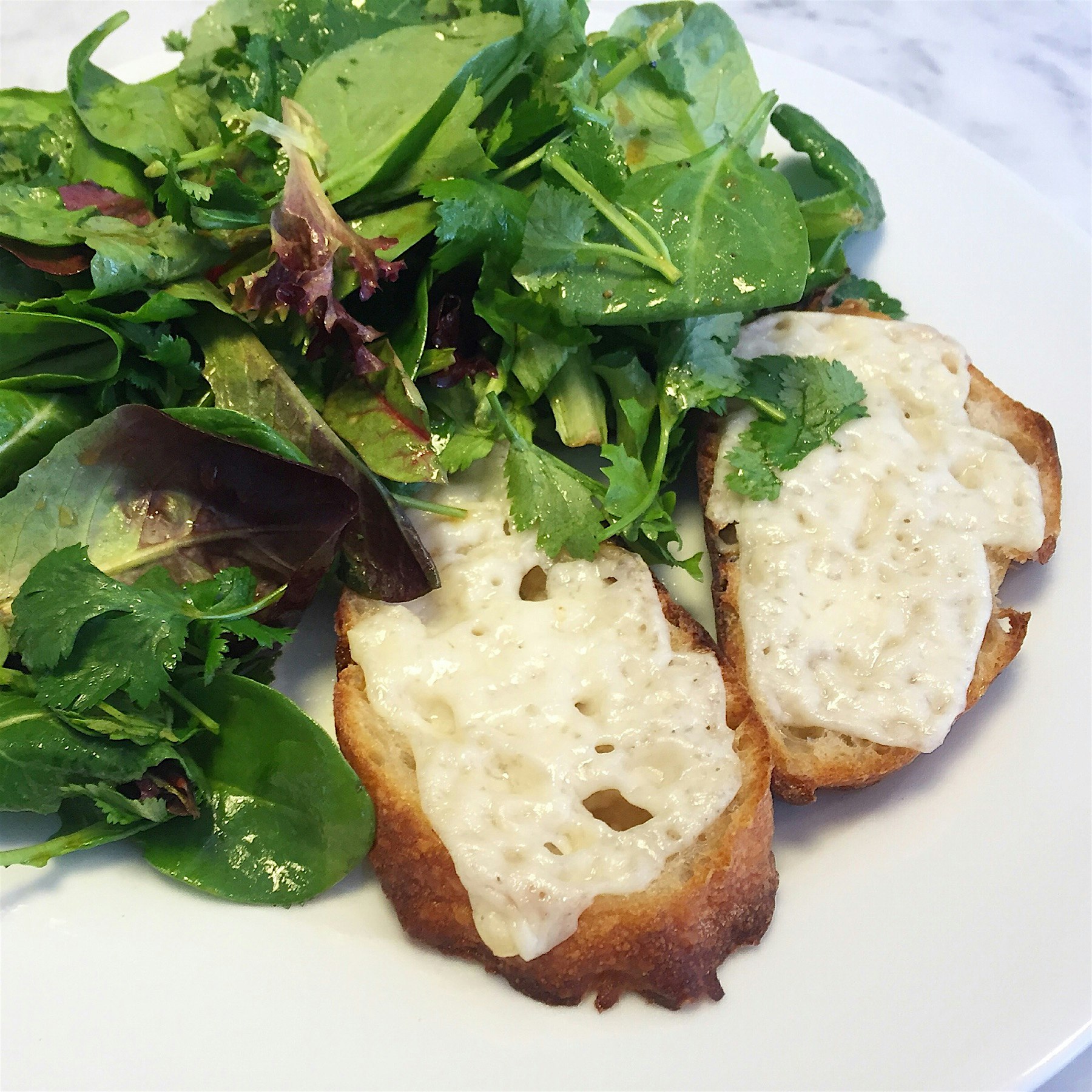 When you haven't eaten gluten in years, cheese toasts on real bread taste reeeeaaallly good!