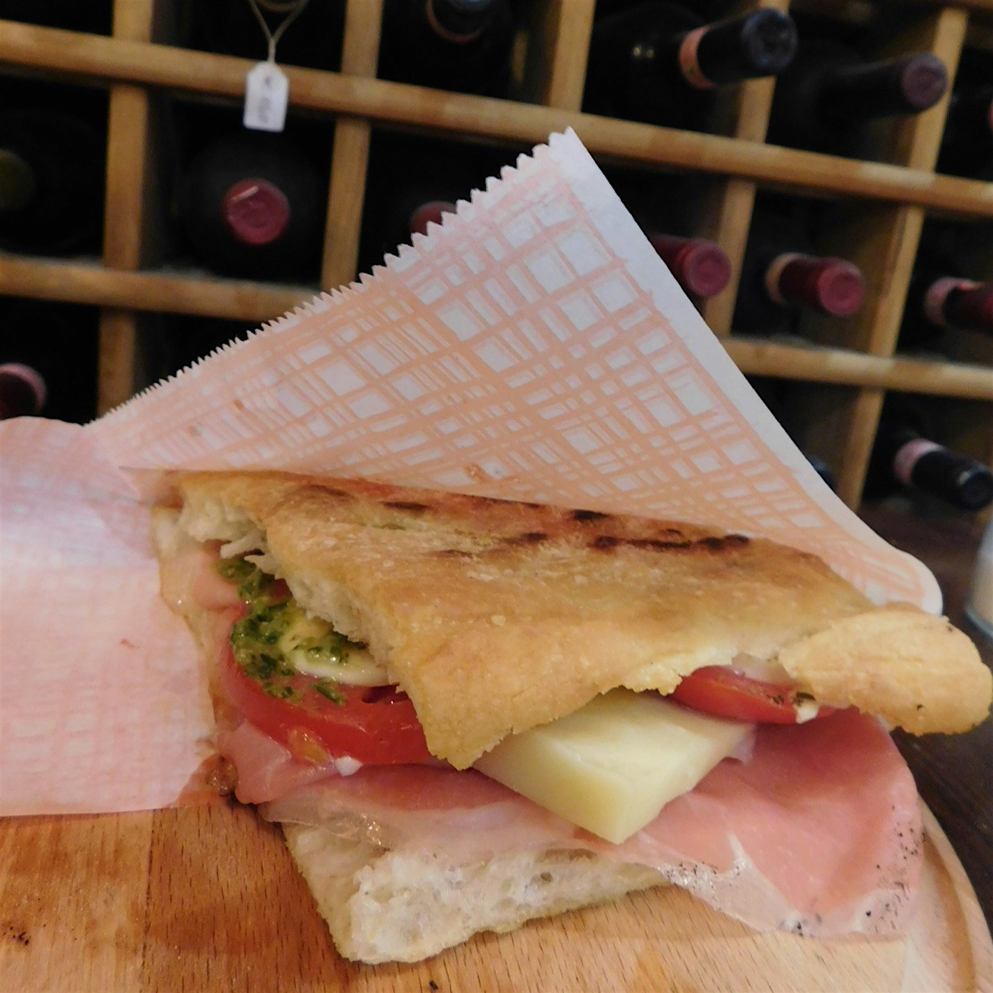 The most delicious panini- just as good as I remembered it :) The springtime panini from Pino's s...