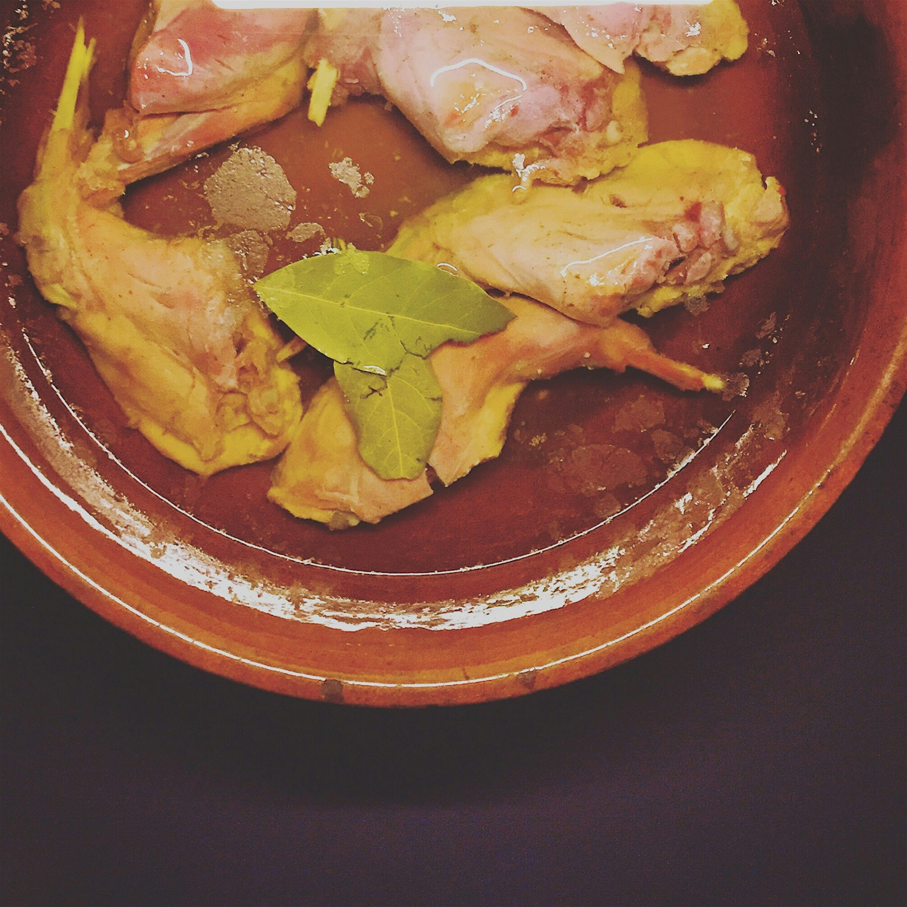 Wild cotton tail swimming in duck fat. 