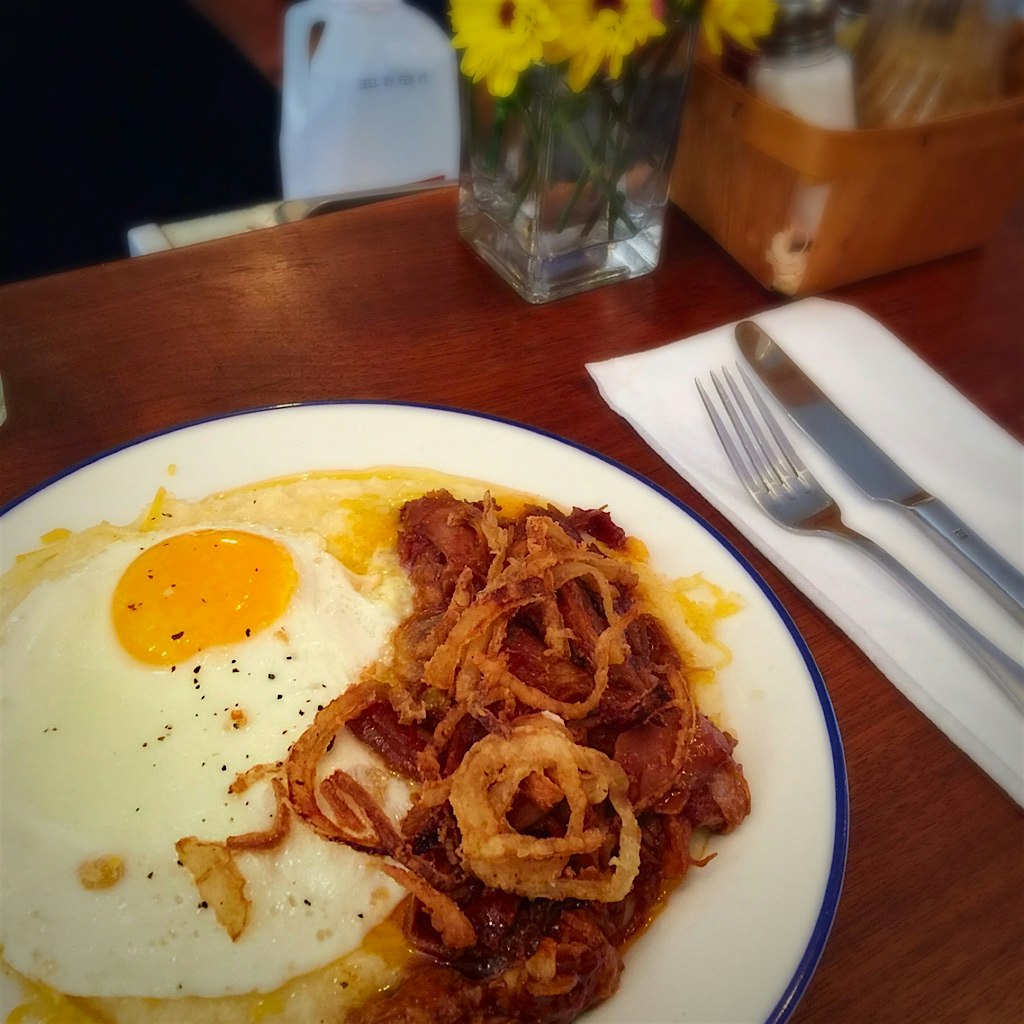 @sam_am_cafe made it extra special with this Slow Roasted Berkshire Pulled Pork Grits. #Berkshire...