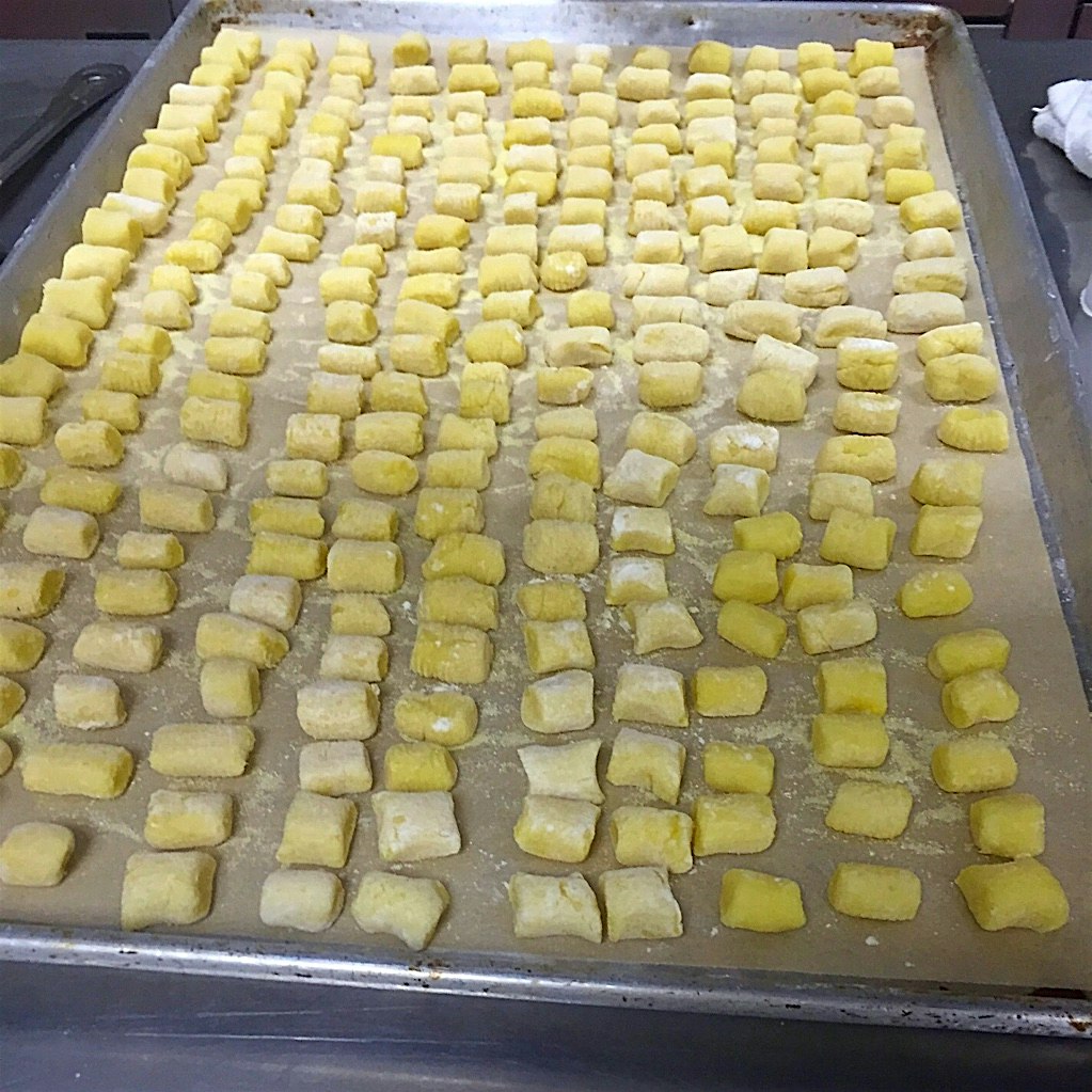 Gnocchi made by my students in class tonight. 