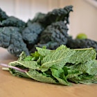 "It took me a few years to come around to kale. When I finally got on the bandwagon, I started pairing the hardy green with bright ribbons of mint."