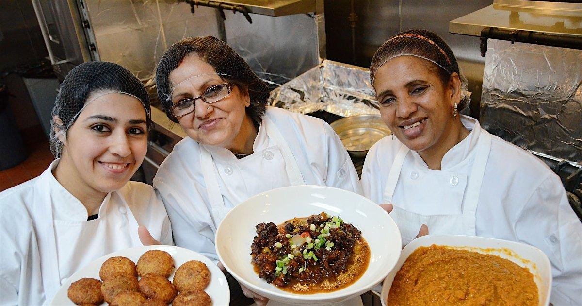 "Food delivery service Eat Offbeat employees refugee chefs from Syria, Iraq and Nepal."