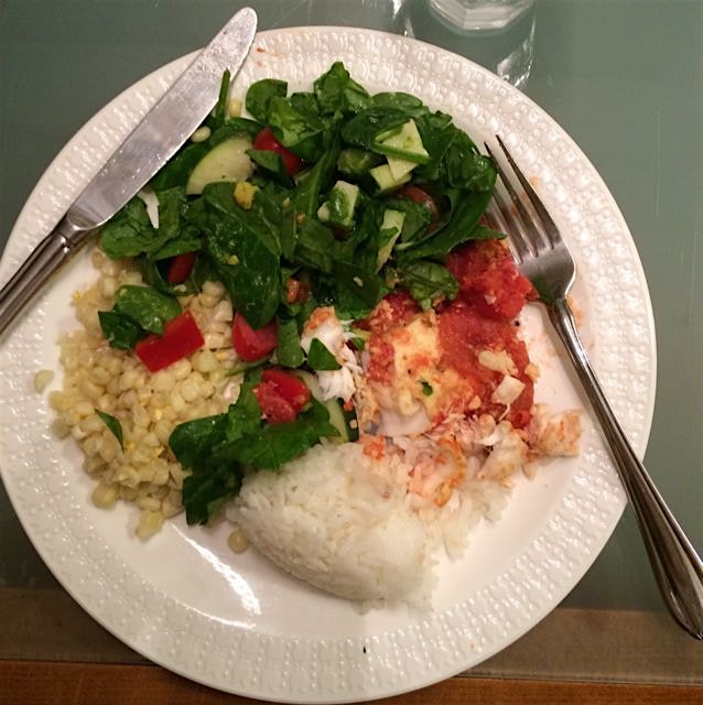 Two growing boys need lots of food, but I try to keep it healthy! They had seconds :)