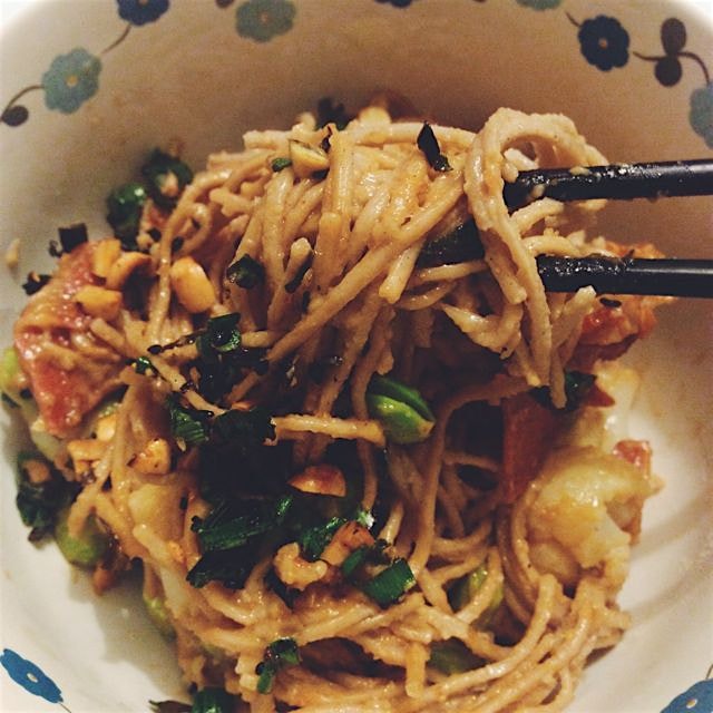 Easy dish, stores well, served hot or cold. Add veggie bacon for extra flavor.