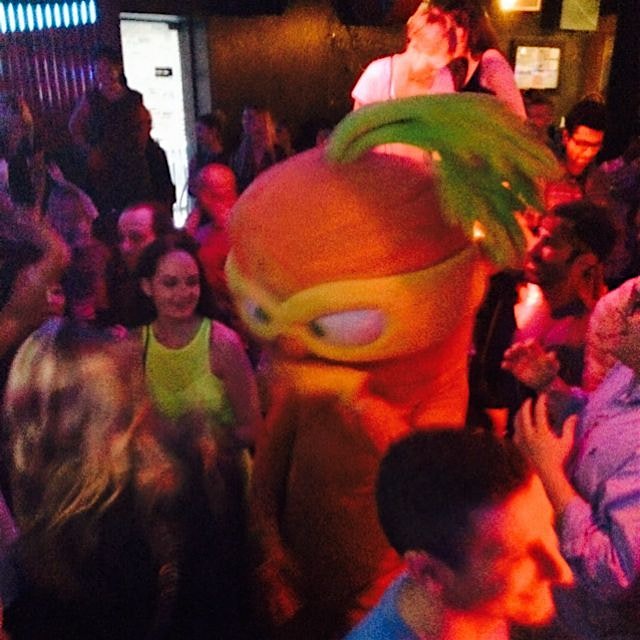 Most fierce carrot I've ever seen - veggies representing at #daybreakers 7am dance party